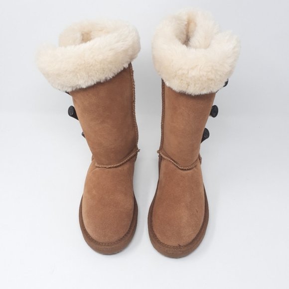 LAMO Youth Chestnut Brown Toggle Boots - Picture 2 of 9